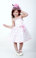Платье бальное  в розовый горох; Артикул СТ3