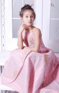 Платье бальное розовая жатка; Артикул Б14