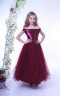 Платье бальное бордовое; Артикул Б18