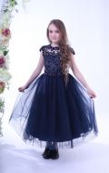  Платье бальное синее; Артикул СМ11